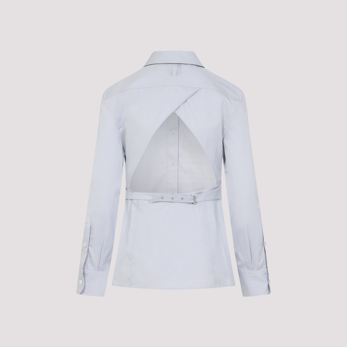 Jacquemus The Open-back Suit Shirt In Blue