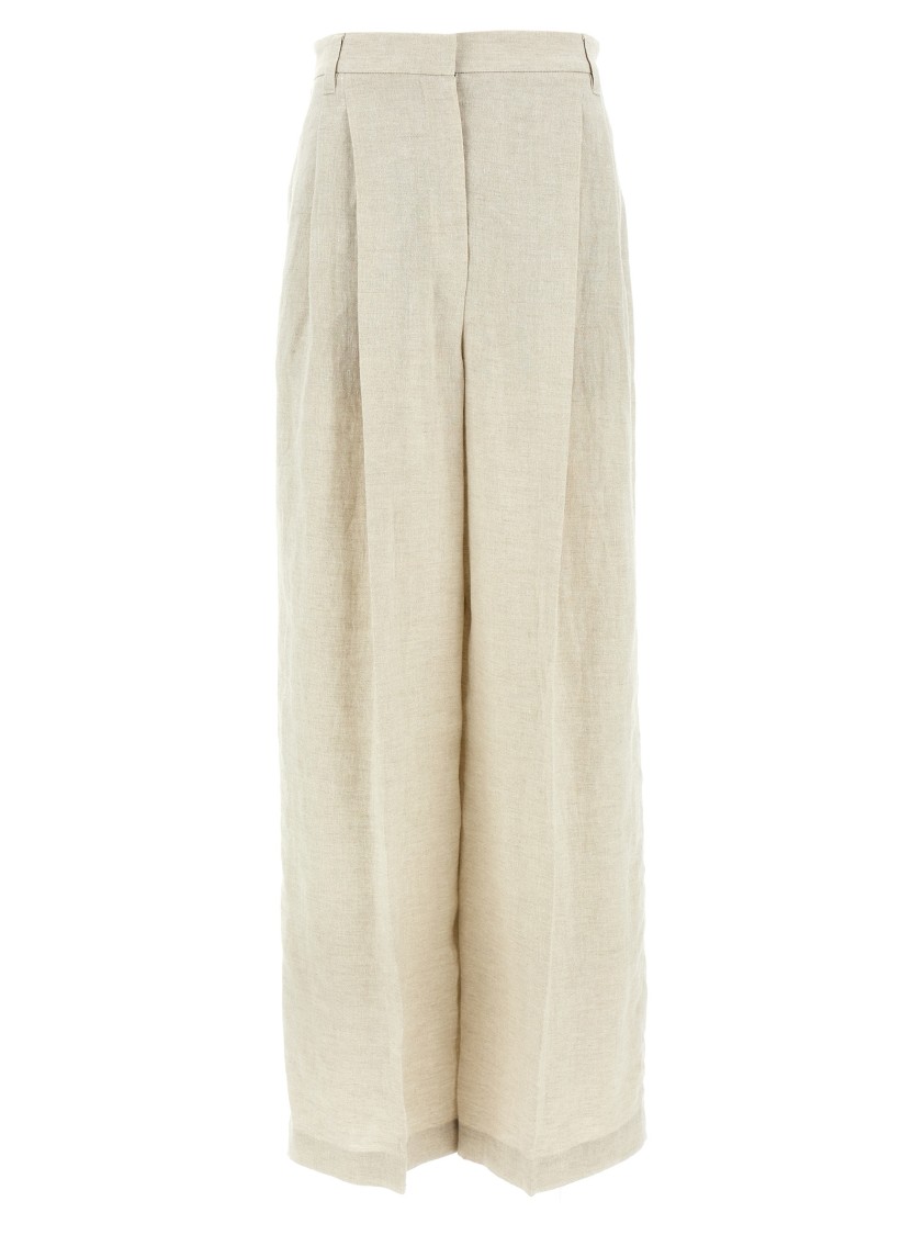 Brunello Cucinelli Women Sparkling Pants In Neutral
