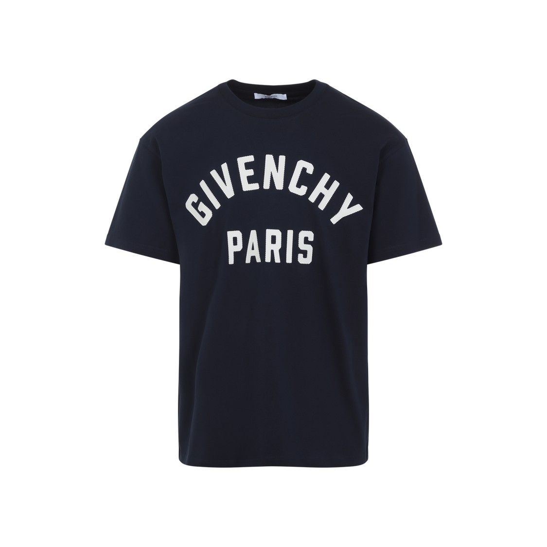 Givenchy Classic Black Cotton T-shirt With Bold Lettering