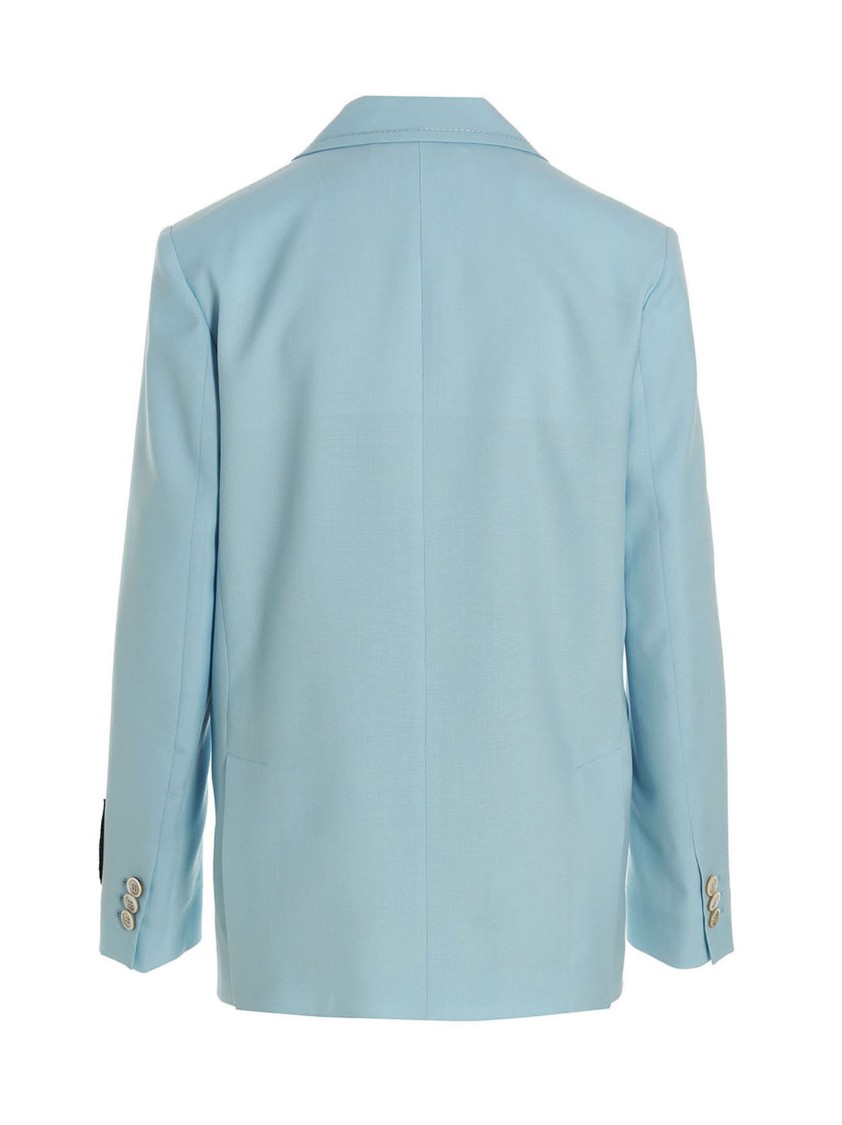 Marni Tailored Single-button Blazer Jacket In Blue