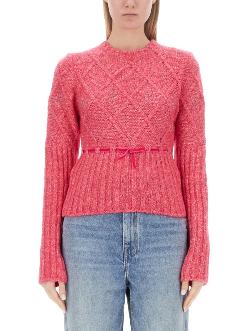 Cormio Oma 5 Embroidered Wool Blend Sweater