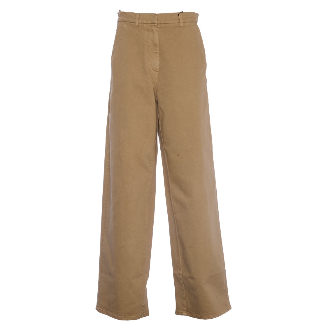 N°21 Wide-leg Trousers With Belt Loops In Neutral
