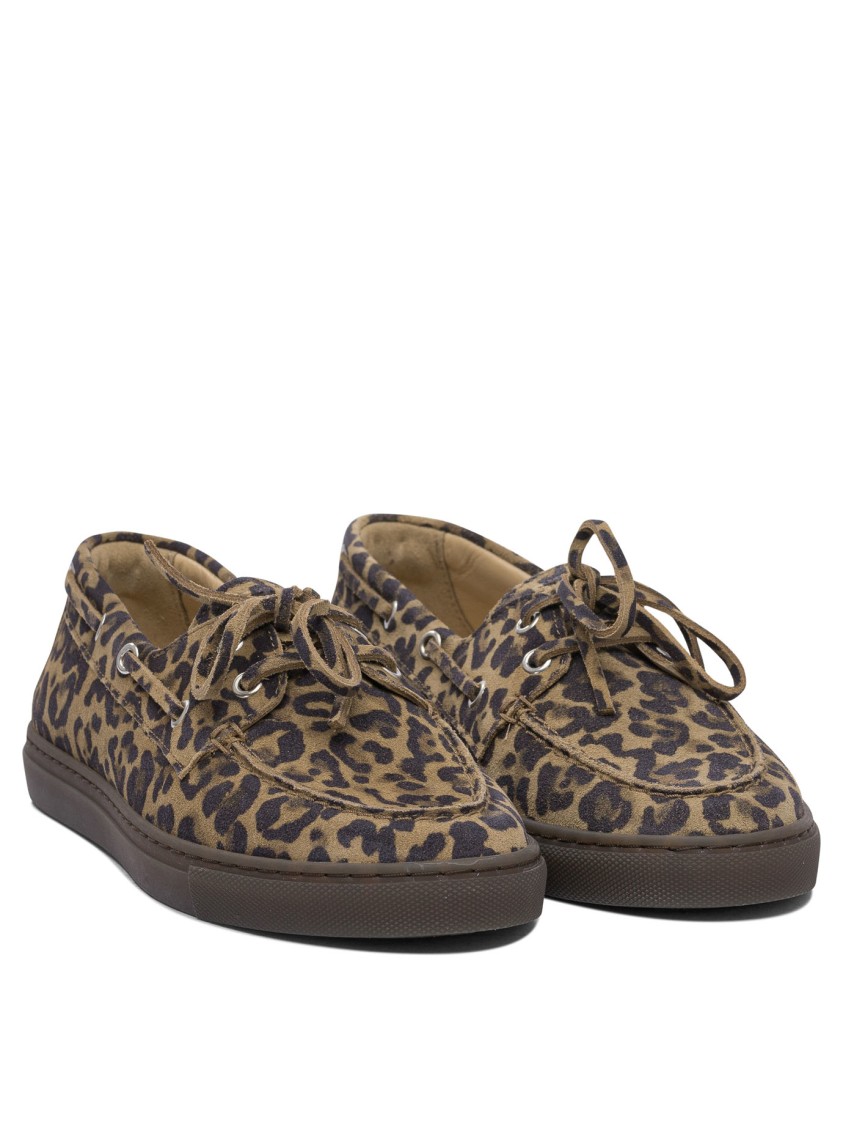 Copenhagen Leopard Print Leather Loafers In Multi