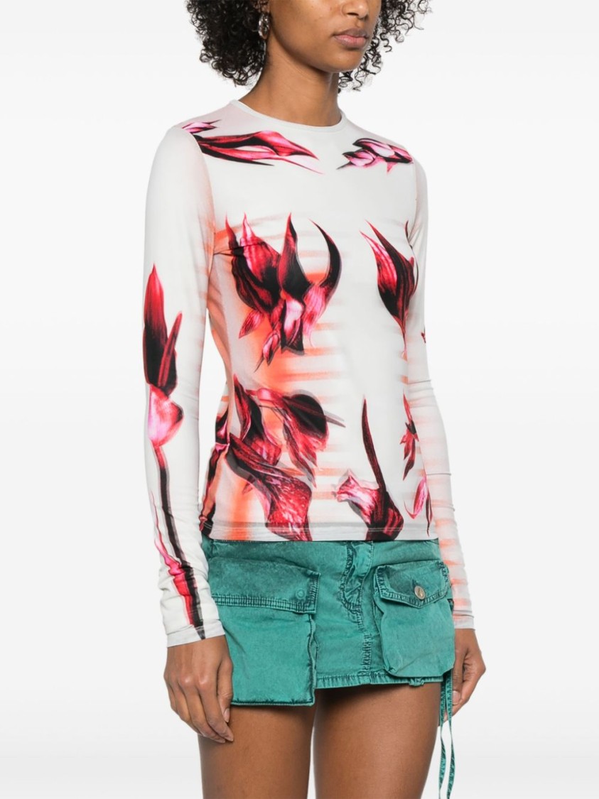 Shop Jean Paul Gaultier Long Sleeve Shirt In White