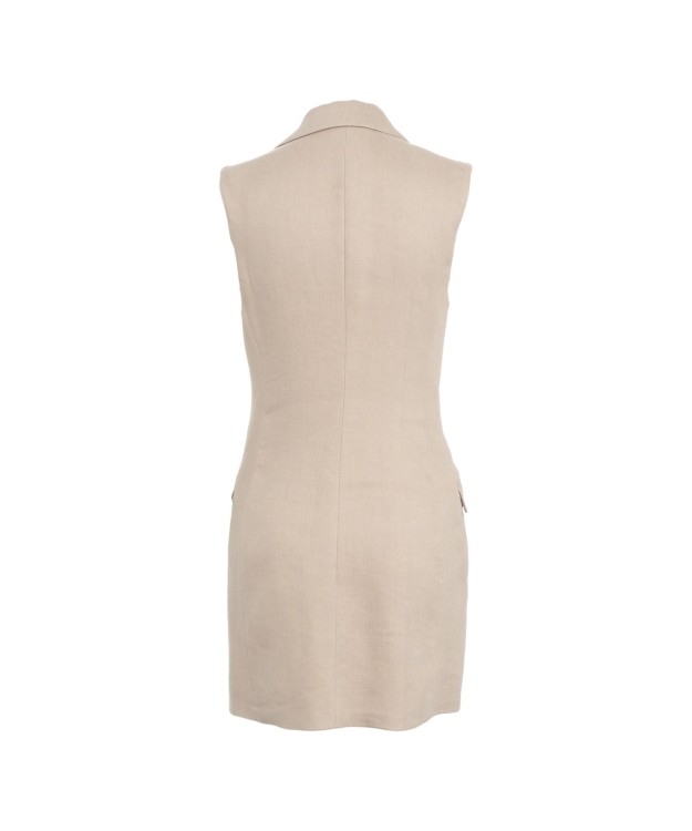 パーティードレス ELISABETTA FRANCHI AB85352 Dresses Linen blend mini dress Elisabetta Franchi Linen Blend Mini Dress | THE LIST