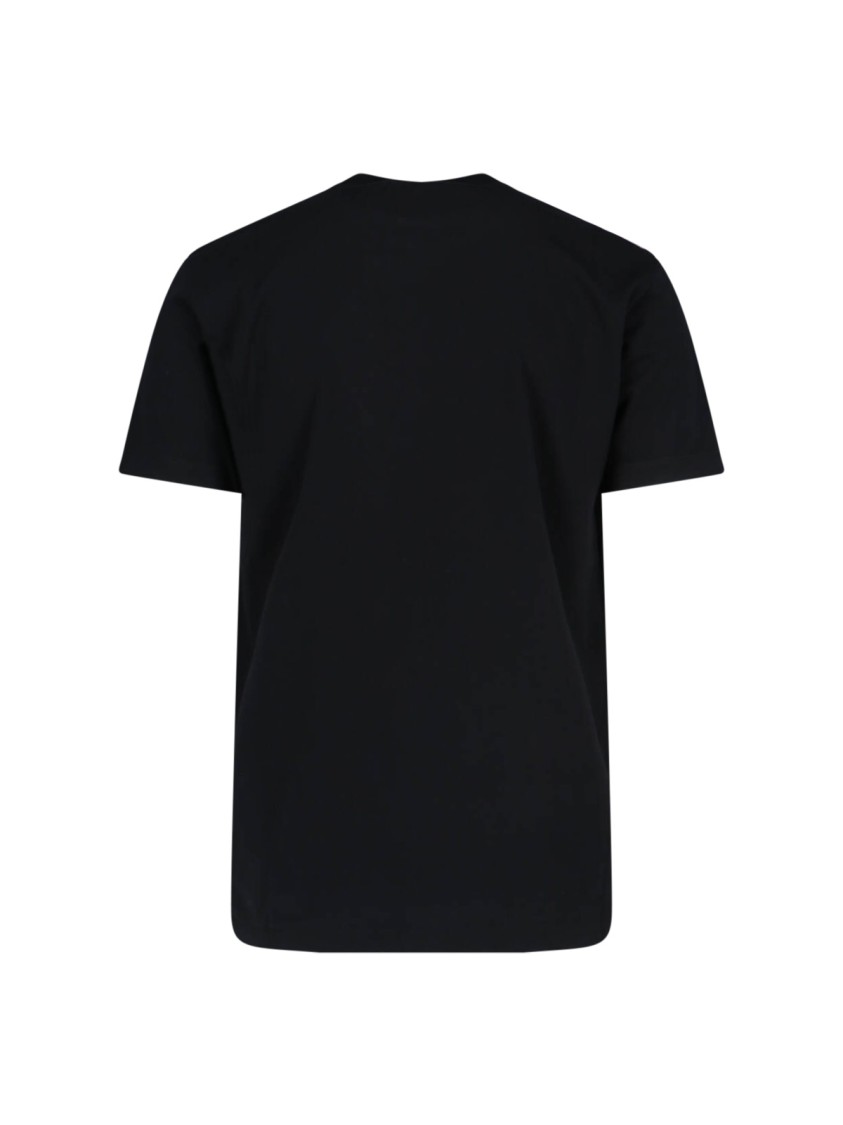 Dsquared2 Black T-shirt With Logo Print On The Front