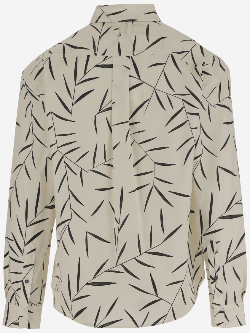 Jacquemus 'simon Leaf Print Shirt' In Neutral