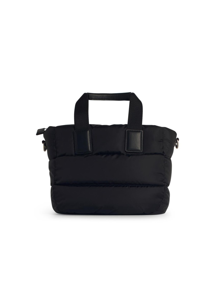 Moncler Small 'caradoc' Black Nylon Bag In Black