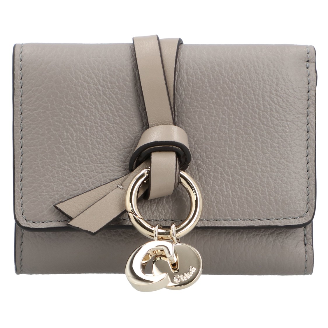 Chloé Mini Tri Fold Wallet Grey
