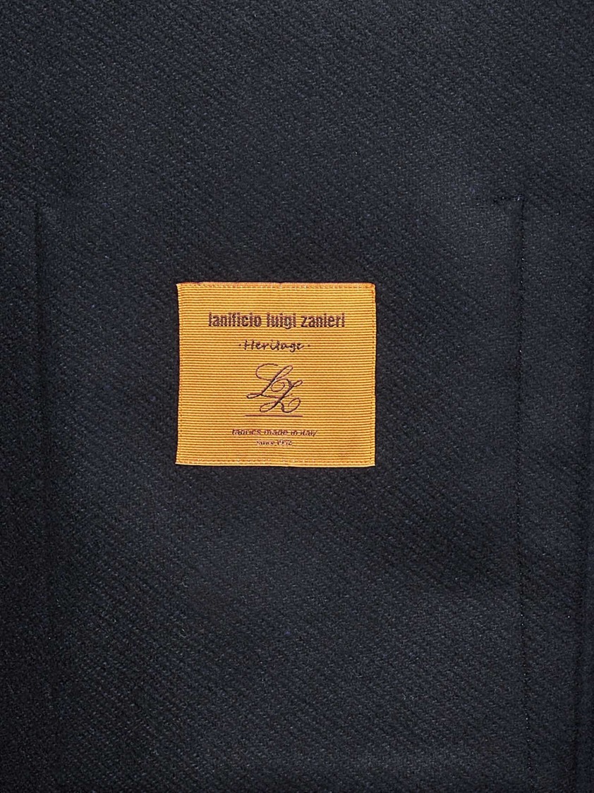 Franzese Collection Timeless Blue Coat In Blue