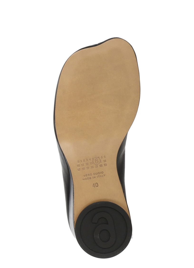 Mm6 Maison Margiela Womens Mm6 Anatomic Slipper Leather Wedge Heel