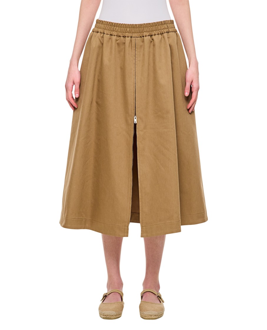 Golden Goose 'journey W's Circle' Skirt In Brown