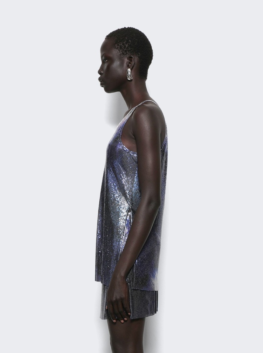 Rabanne Haut Tank Top Tie And Dye Blue In Multi