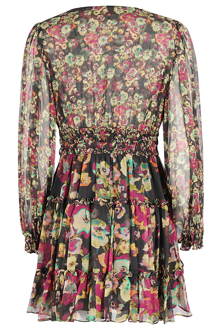Ulla Johnson Lya Floral Silk Mini Dress In Multicolor