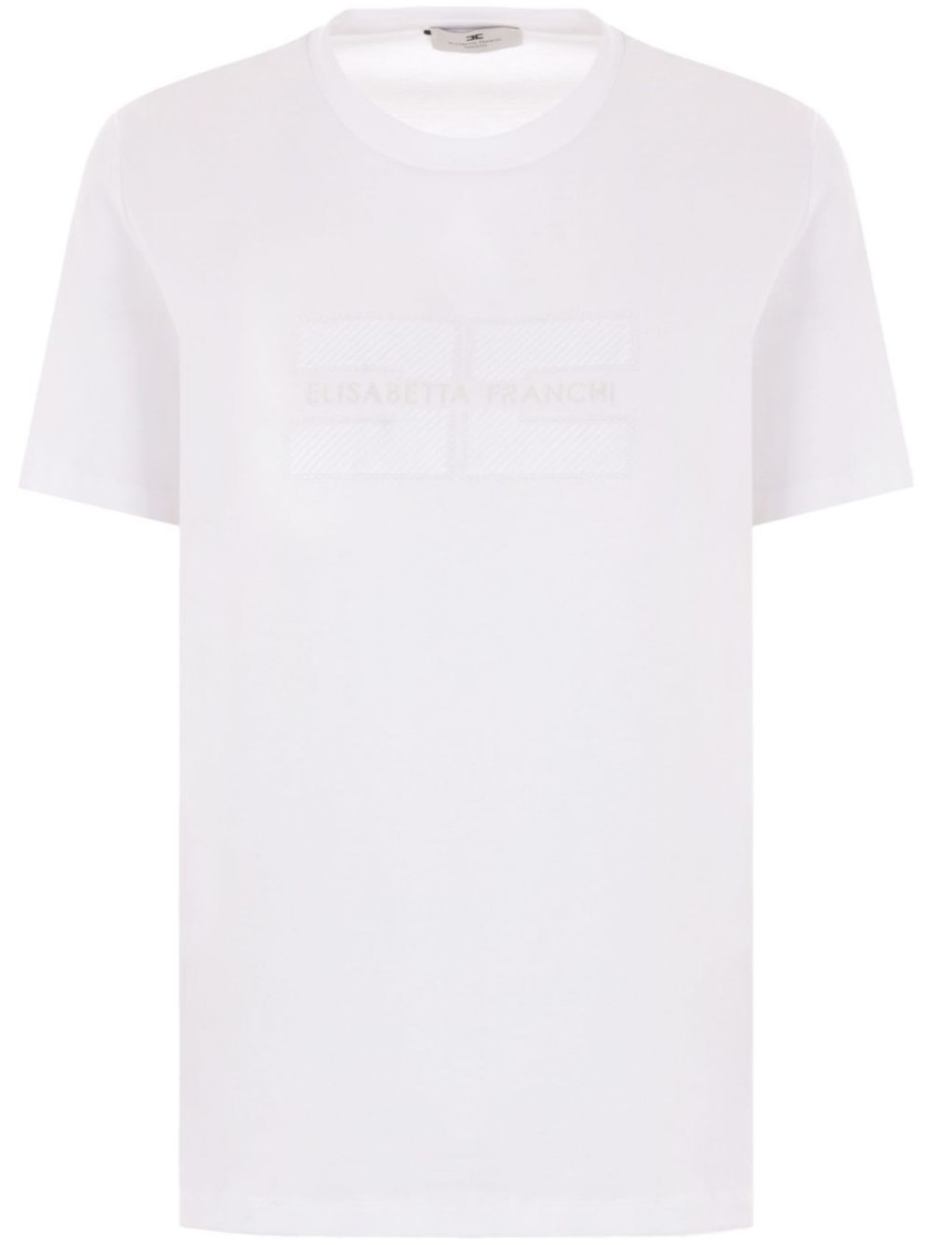 Elisabetta Franchi Classic T-shirt In White