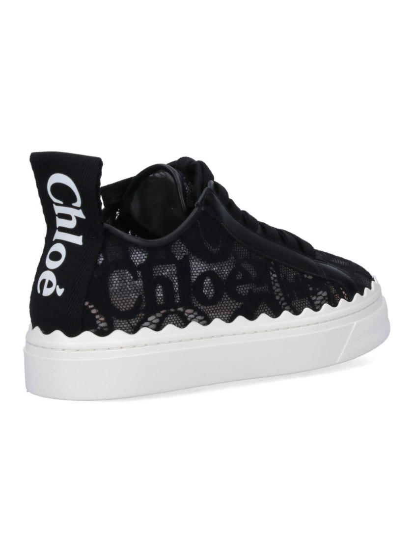 Shop Chloé Lauren Sneakers – Black