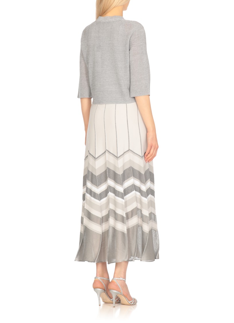 Shop D Exterior D. Exterior Grey Viscose Cardigan