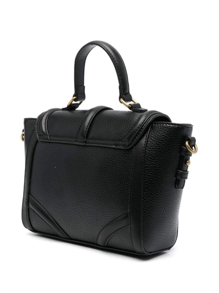 Just Cavalli Sleek Handbag With Iconic Logo And Spacious Interior In Black