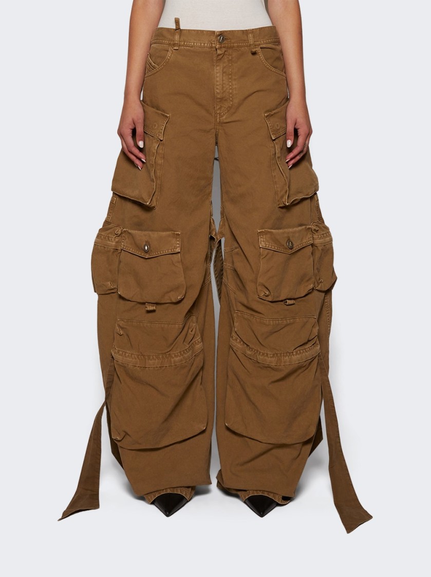 Attico The  Relaxed-fit Long Pants With Multi-pockets