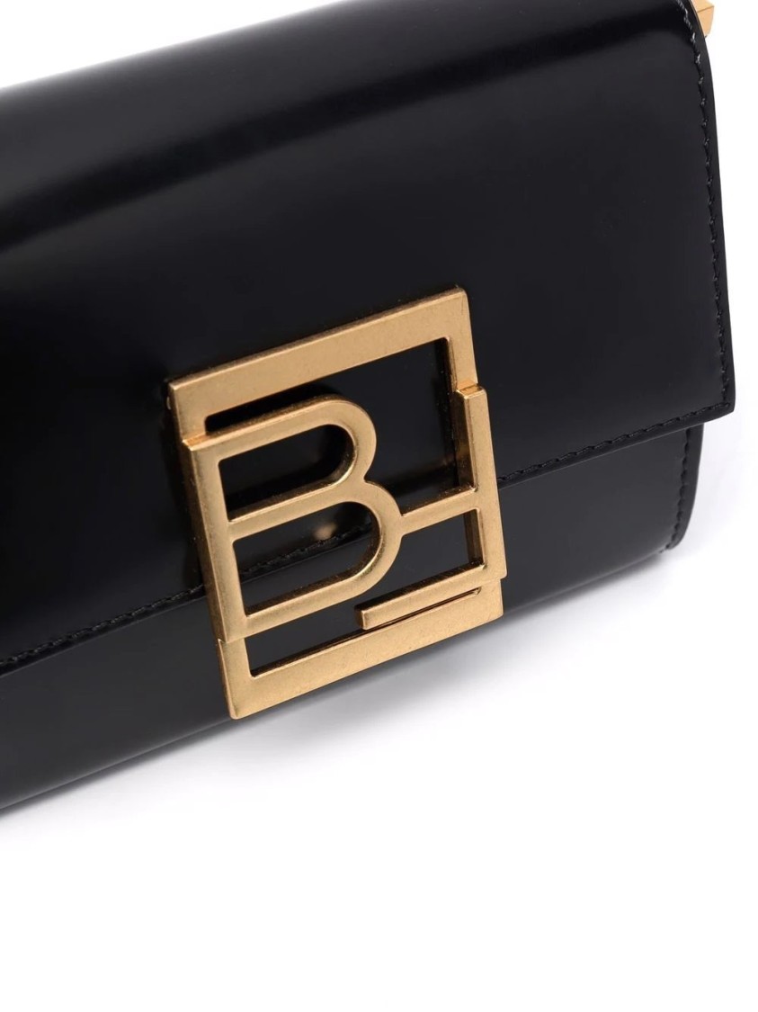 By Far Fran Black Leather Handbag In Black