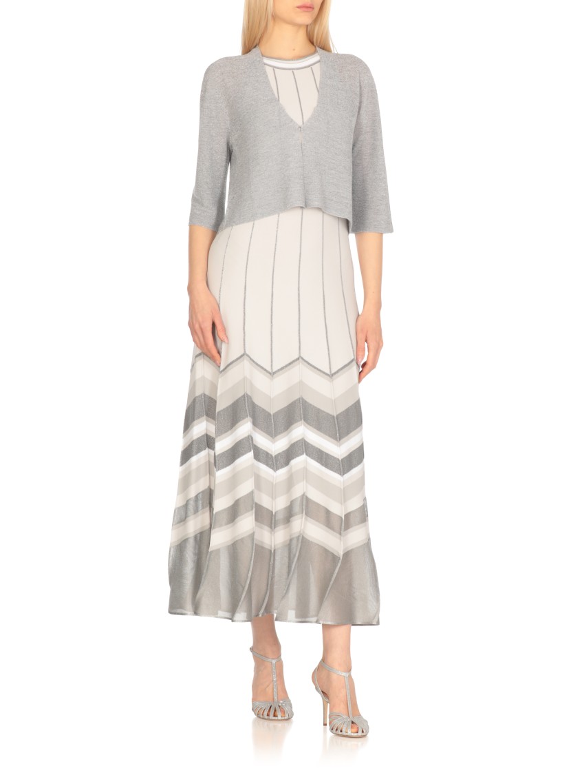 Shop D Exterior D. Exterior Grey Viscose Cardigan