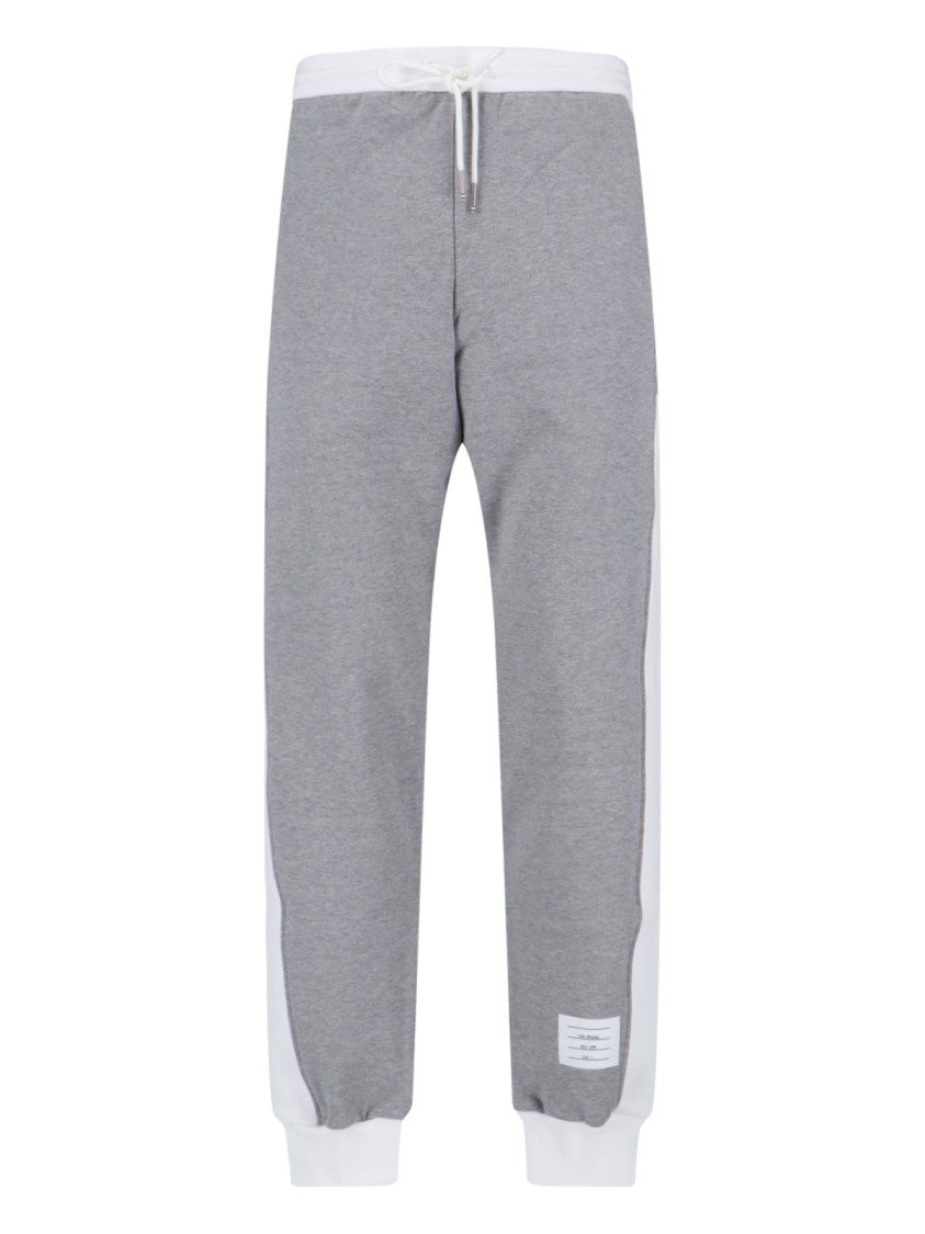 Thom Browne "4-bar" Track Pants – Light Grey In Gray