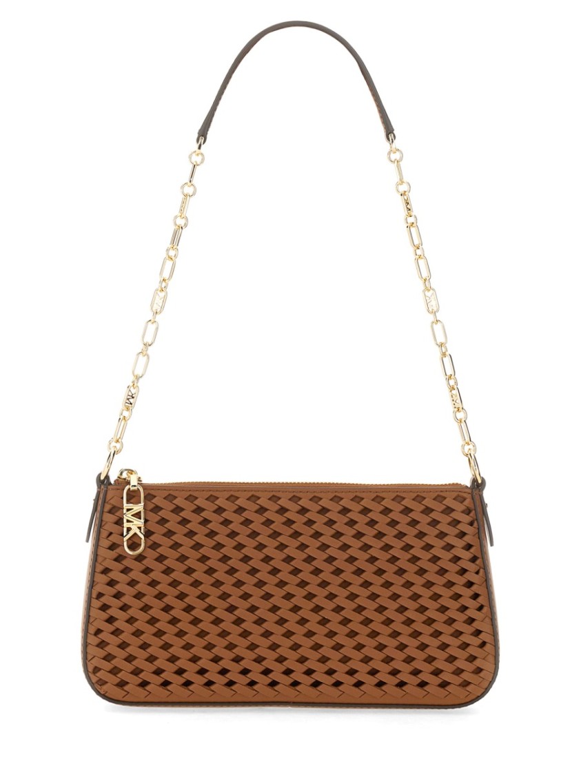 Michael Michael Kors "empire" Pouch With Logo In Brown