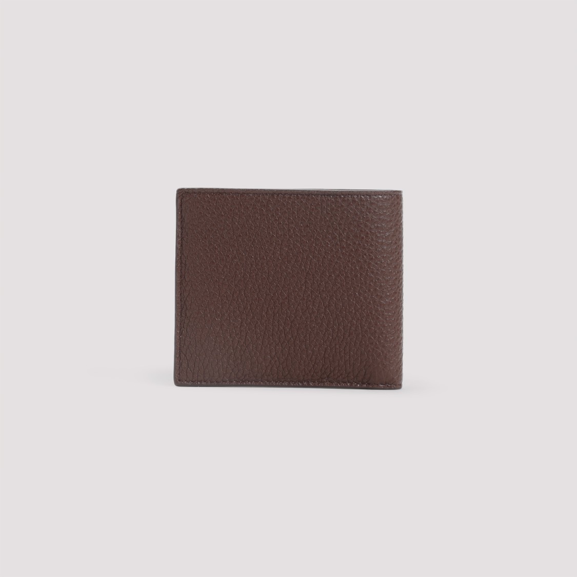 Prada Black Grained Calf Leather Billford Wallet