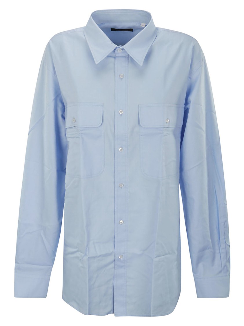 Made In Tomboy Relaxed Fit Long Sleeve Shirt In Blue