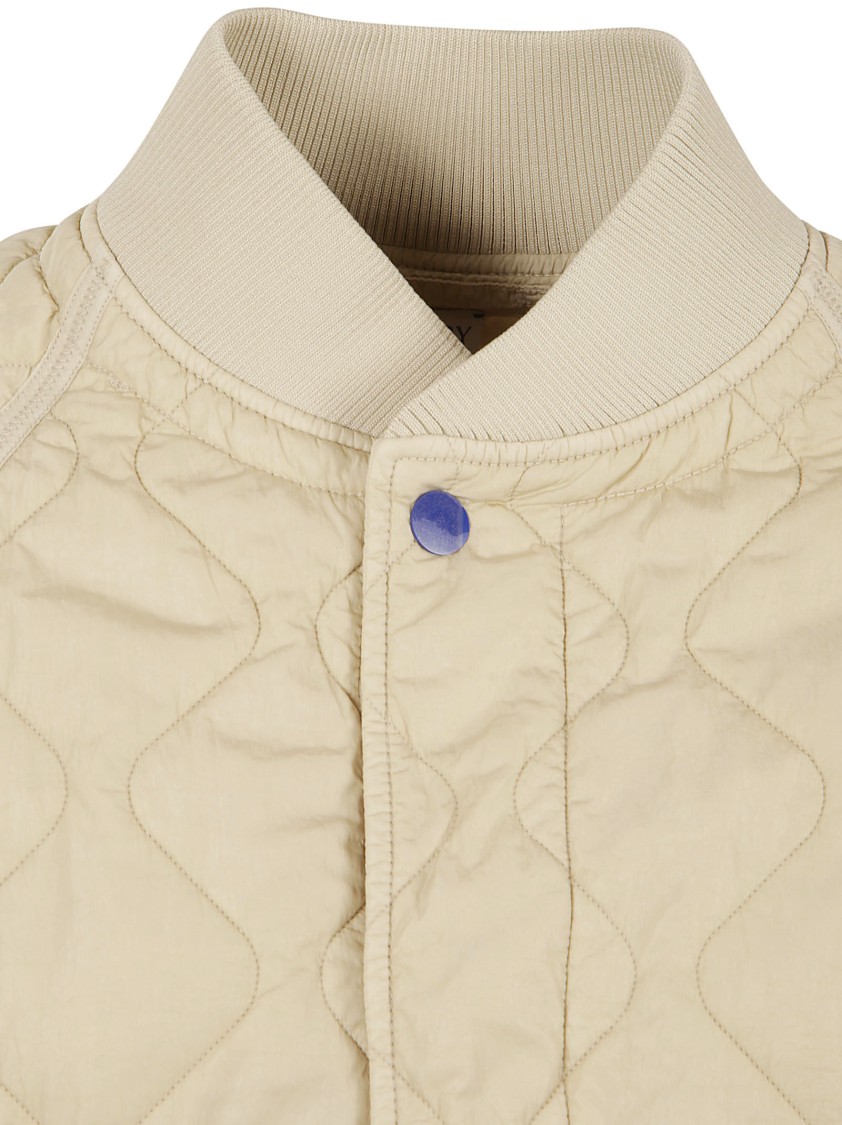 Burberry Quilted Jacket With Relaxed Fit In Neutral