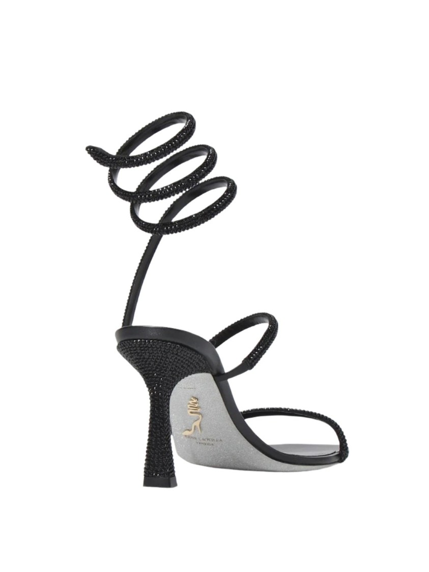 René Caovilla Cleo Crystal Laced-up Ankle Sa