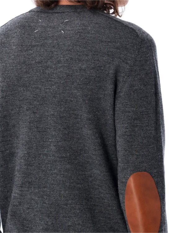 Maison Margiela Elbow-Patch Sweater in Grey | THE LIST
