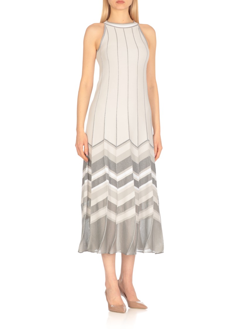 D EXTERIOR D. EXTERIOR GREY VISCOSE BLEND DRESS