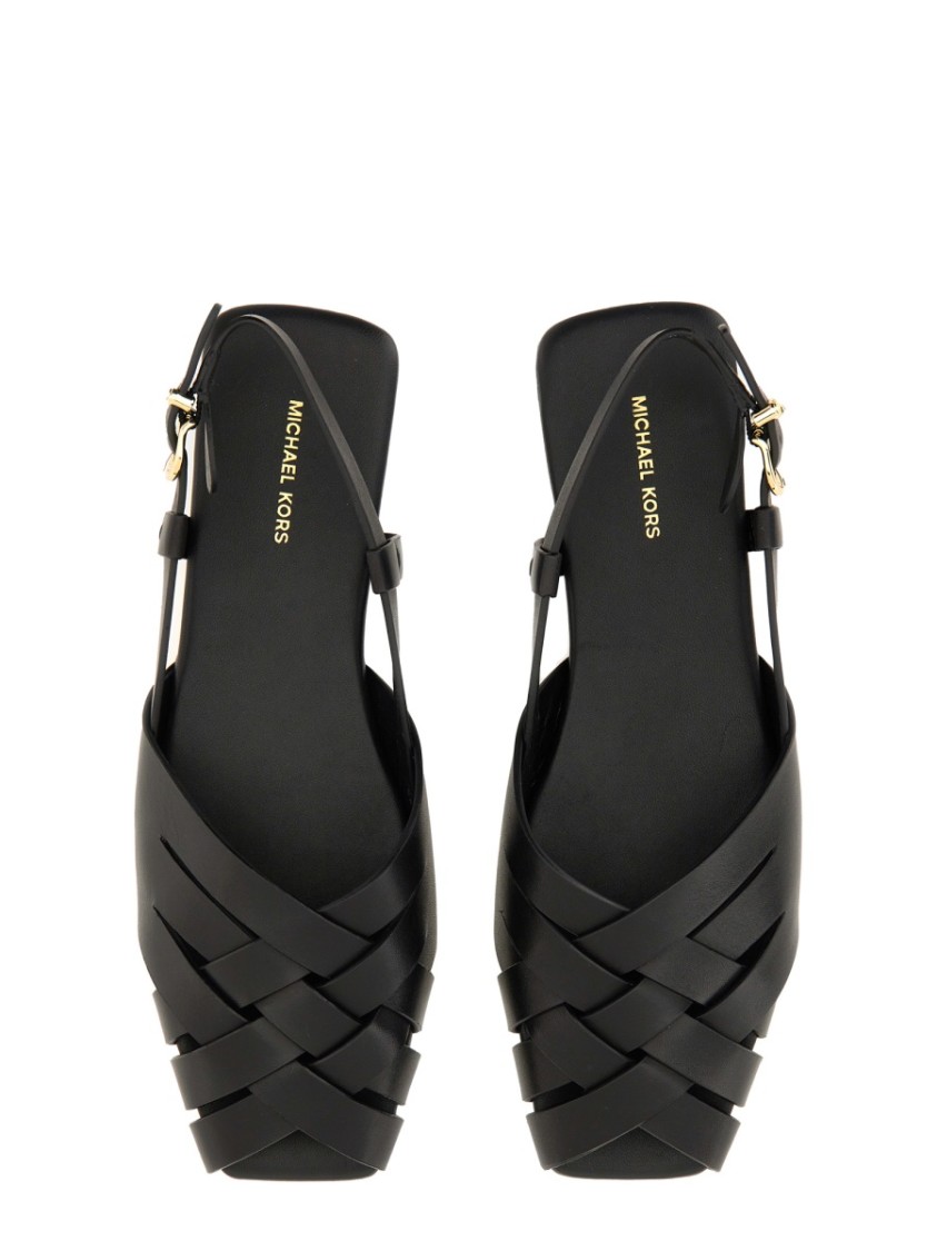 Shop Michael Michael Kors "irene" Sandal In Black