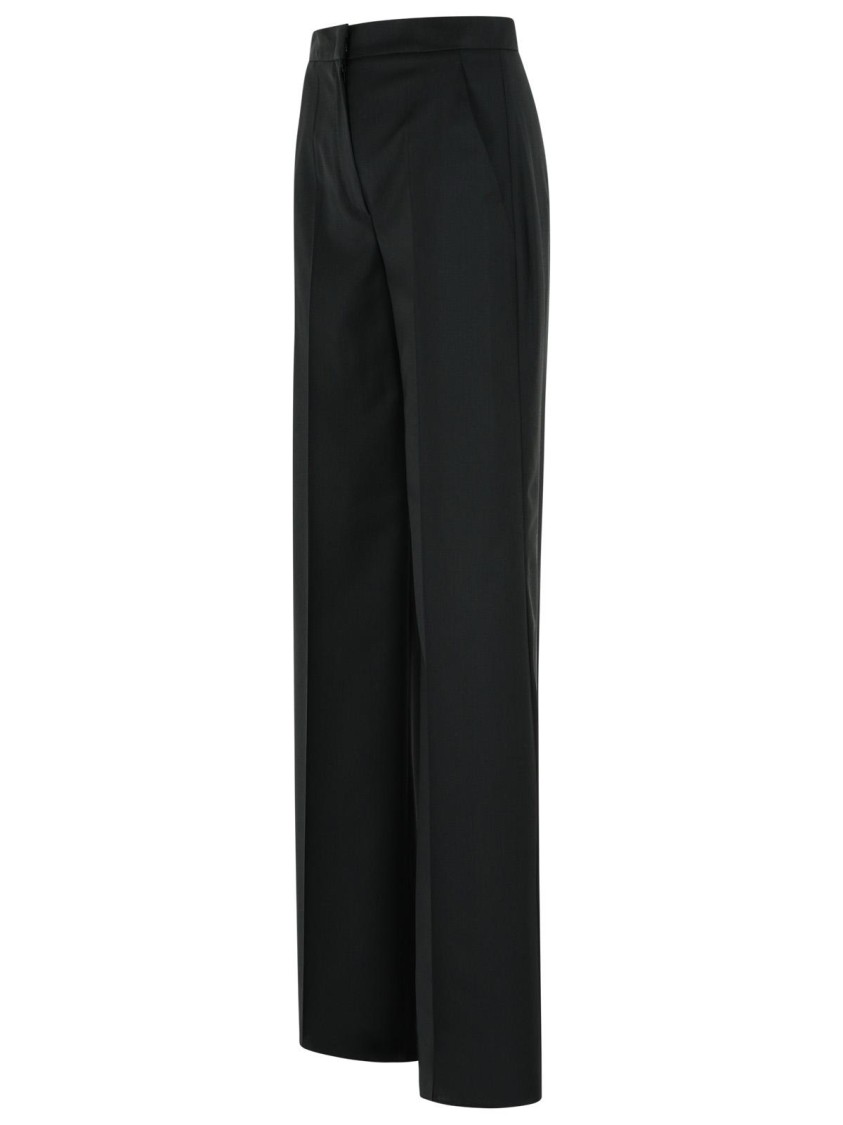 パンツ MAX MARA Fernet virgin wool trousers Nero Max Mara Virgin Wool Pants 'fernet' In Black | ModeSens