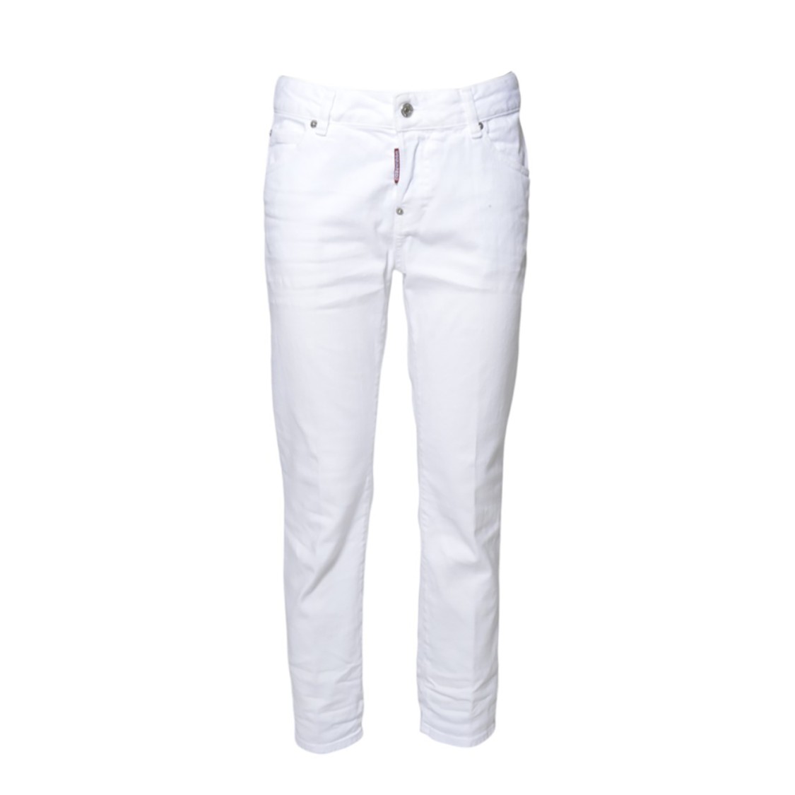 Shop Dsquared2 Cool Girl White Bull Jeans In White Denim