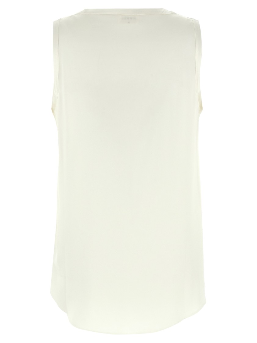 Brunello Cucinelli Silk Top With Round Neckline