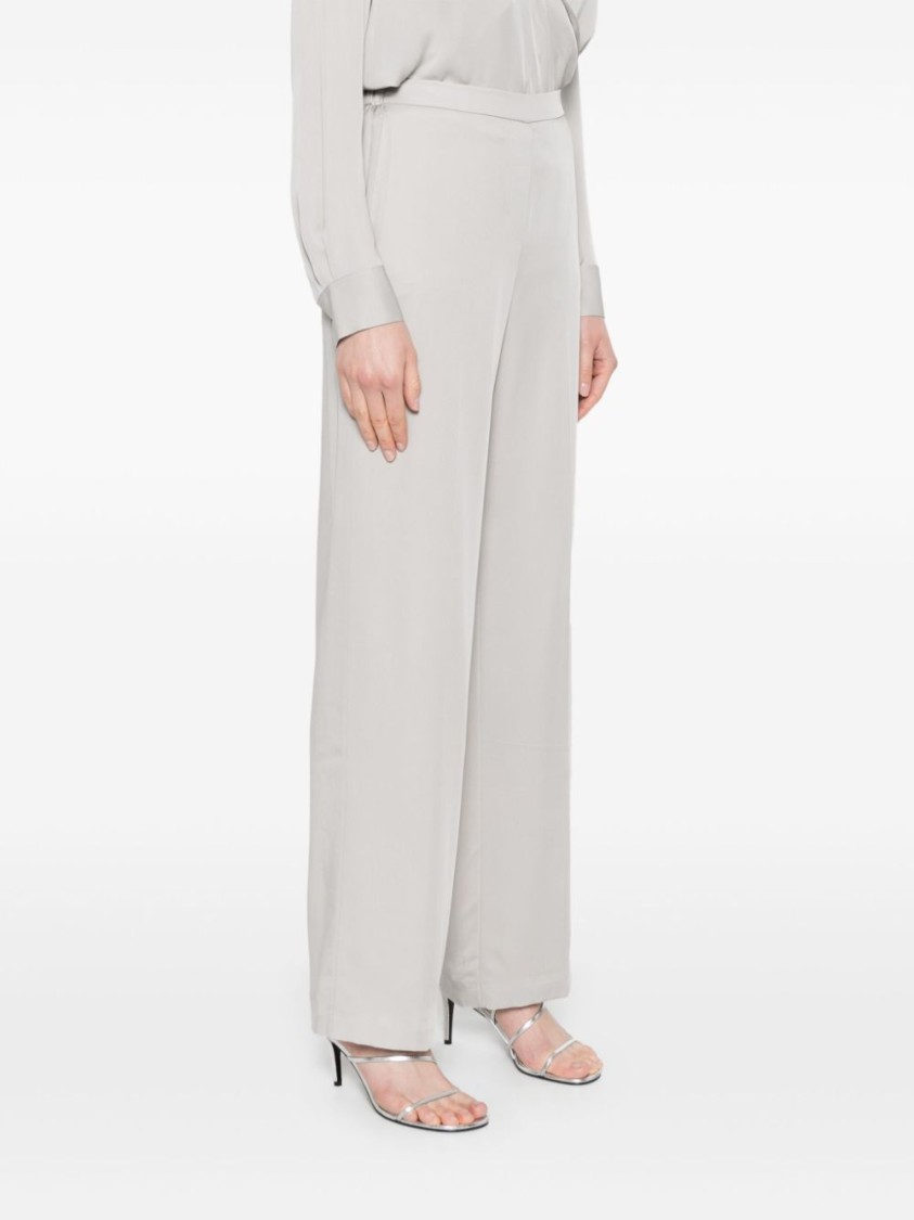 Theory Wide Pull On Fl.mode In White