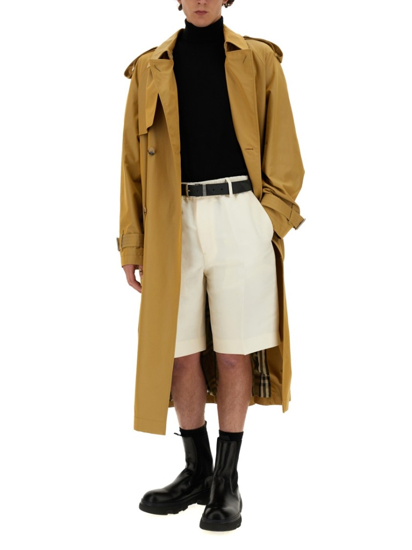 Burberry Tailored Bermuda Shorts In White