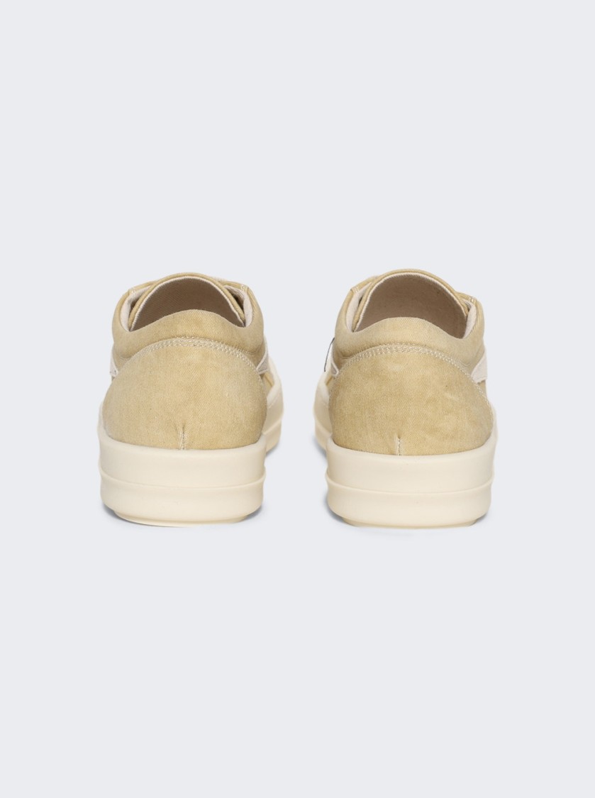 Rick Owens Drkshdw Drkshdw By Rick Owens Denim Vintage Sneakers Parchment And Milk In Neutrals