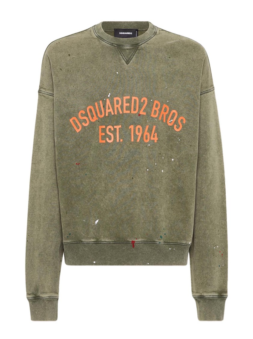 Dsquared2 Relaxed Fit Crew Neck Sweater With Distressed Detailing