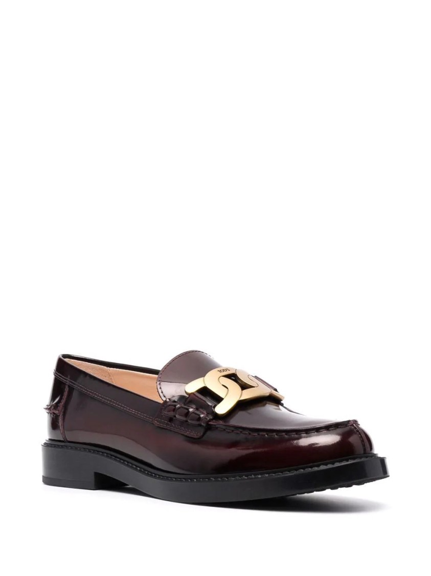 Tod's Brown Leather Moccasins In Brown
