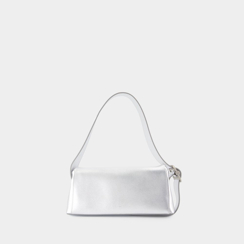 Osoi Folder Brot Shoulder Bag - - Leather - Silver In Silver