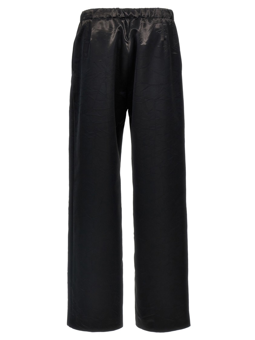 Givenchy Viscose Trousers With Wrinkled Effect In Black