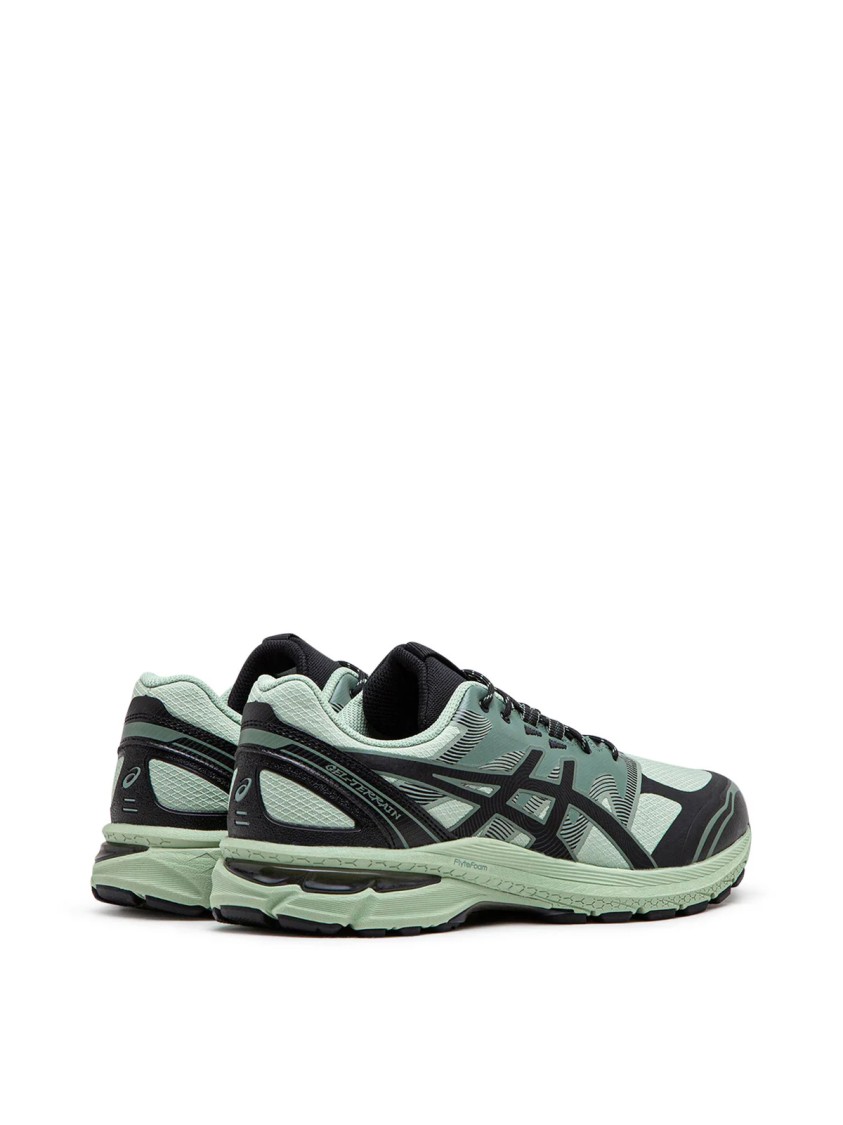 Asics Gel-terrain Dark Jade Sneakers In Gray