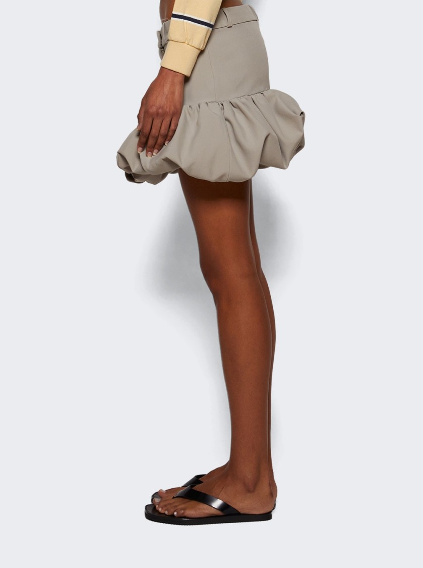 Coperni Gathere Hem Tailored Skirt In Neutrals