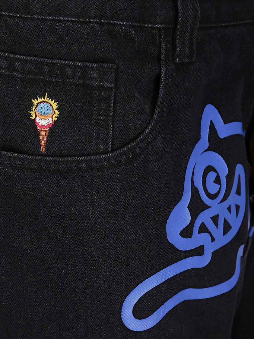 Icecream Running Dog Double Scoop Jeans In Black