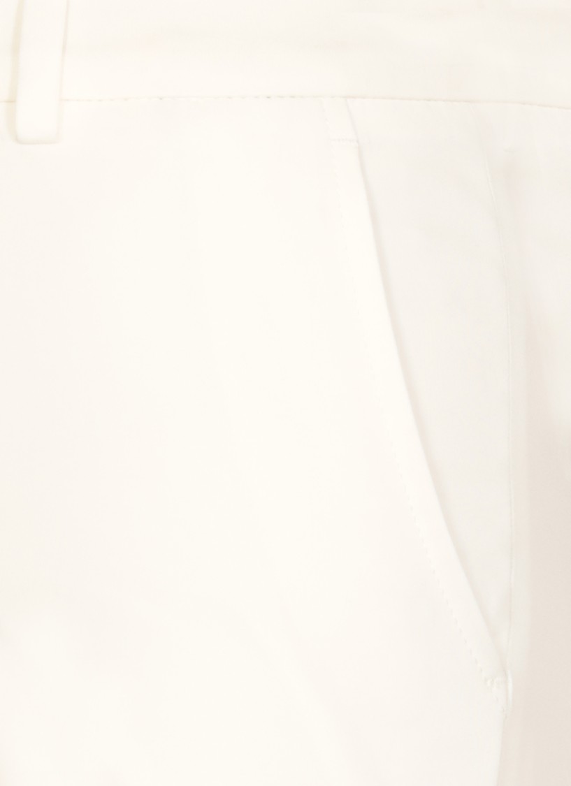 Pt Torino White Viscose Pants With Tailored Design