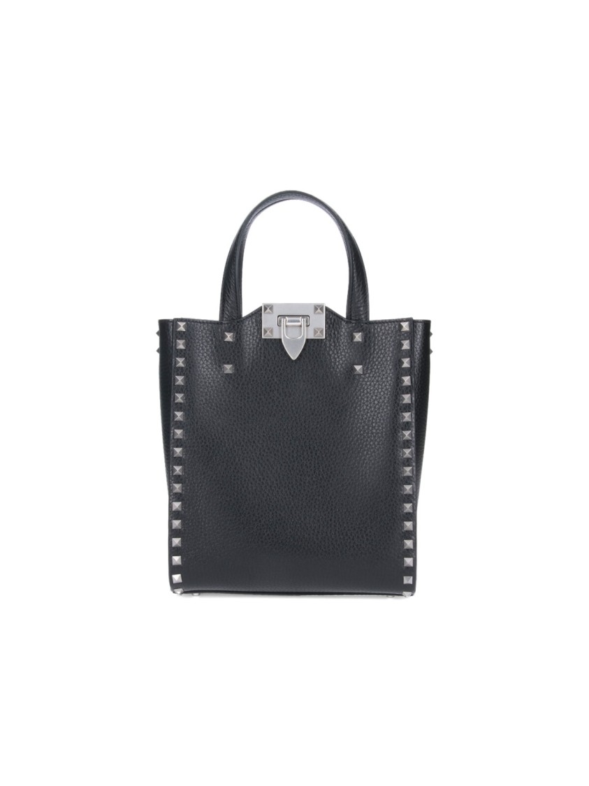 Valentino Garavani "Rockstud" Tote Bag  Black