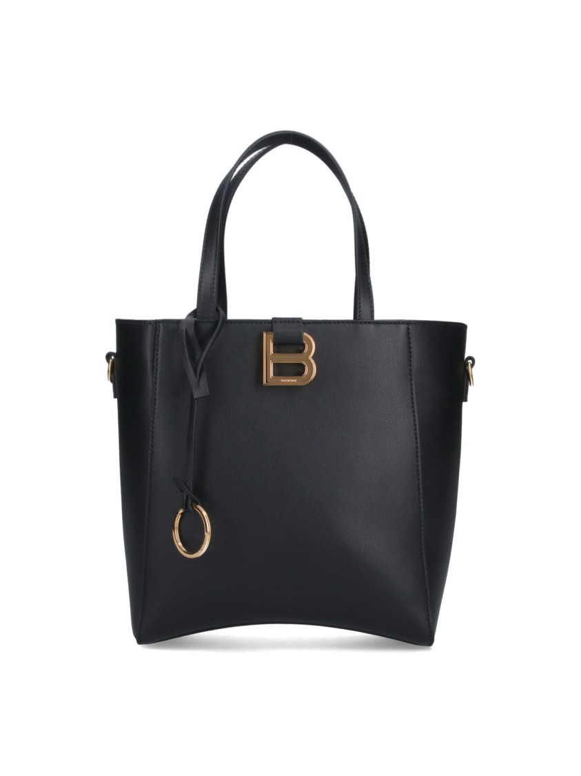 Balenciaga Small 'Hourglass' Tote Bag  Black